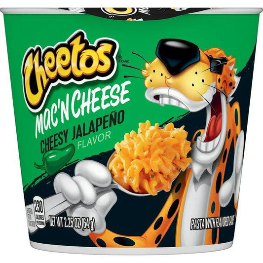 Cheetos Mac 'N Cheese Instant Macaroni, Cheesy Jalapeno Flavor, Single 2.25 oz Cup