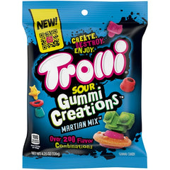 Trolli Sour Gummy Candy Creations Martian Mix, 4.25 Ounce Bag
