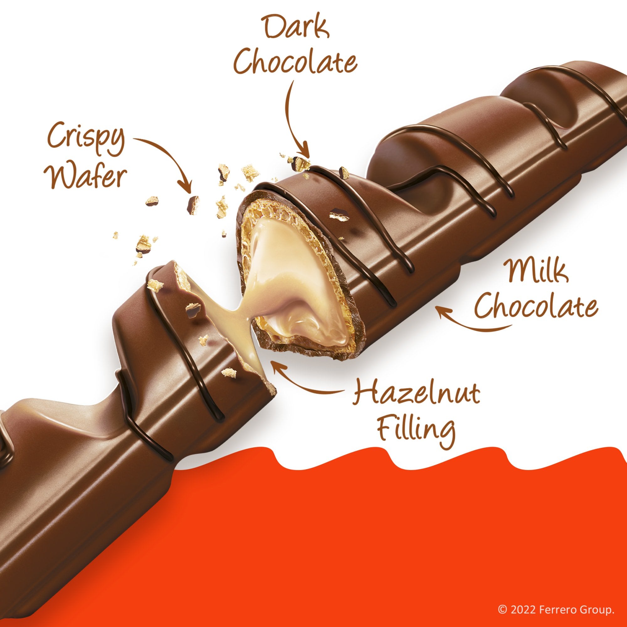 Bulk Kinder Bueno Milk Chocolate & Hazelnut Candy Bars