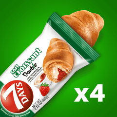7Days Soft Croissant, Strawberry Vanilla (4 Pack), On The Go Breakfast (2.12oz, Pack of 4) - BargainBoxed.com