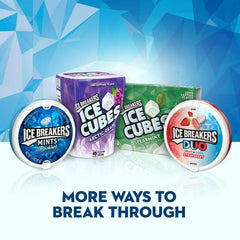 Ice Breakers Ice Cubes Arctic Grape Sugar Free Chewing Gum, 3.24 oz, Bottle, 40 pieces