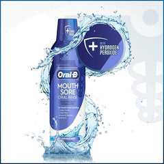 Oral-B Mouth Sore Oral Rinse, Soothing Mint Flavor, 475 mL (16 fl oz)