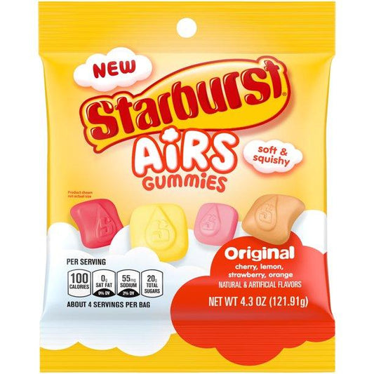 Starburst Airs Original Gummy Candy, 4.3 oz Bag