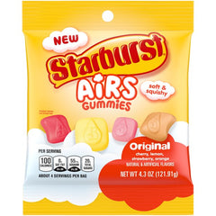 Starburst Airs Original Gummy Candy, 4.3 oz Bag