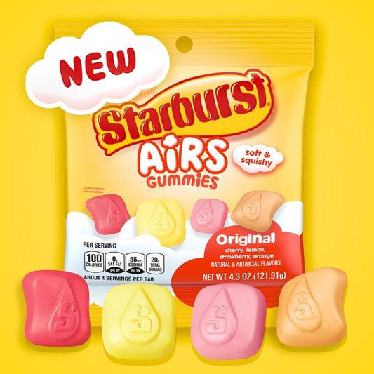 Starburst Airs Original Gummy Candy, 4.3 oz Bag