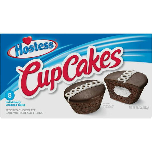 HOSTESS Chocolate CupCakes With Cream, 8 count, 12.7 oz