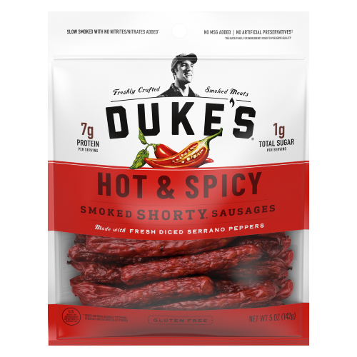 Dukes Hot & Spicy Smoked Shorty Sausages 5 oz