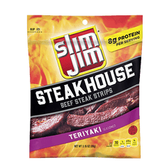 Slim-jim Teriyaki Steak Strips Beef Jerky 3.15 oz