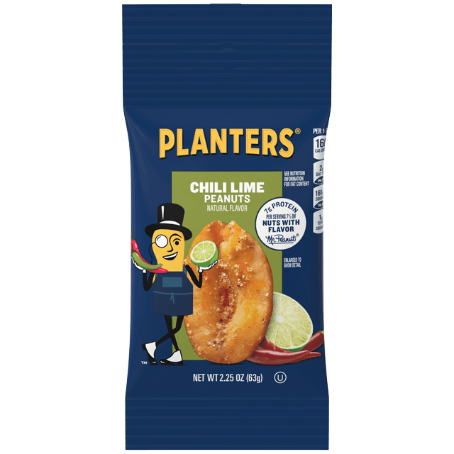 Planters Chili Lime Peanuts, 2.25 oz